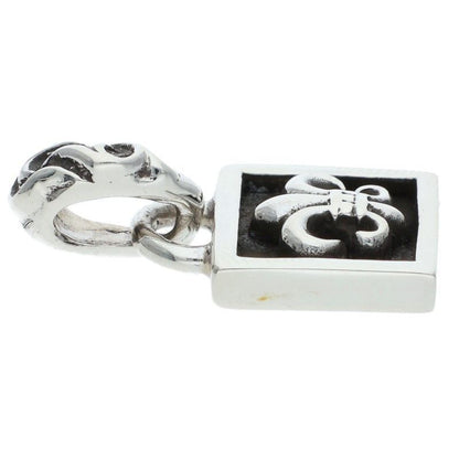 Chrome Hearts Framed BS Fluer Charm Silver Necklace Top