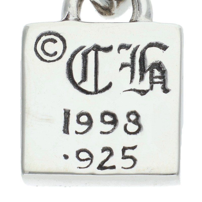 Chrome Hearts Framed BS Fluer Charm Silver Necklace Top