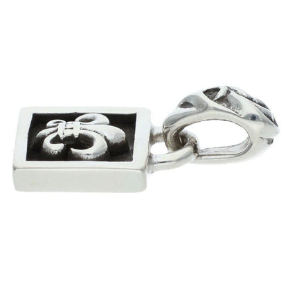 Chrome Hearts Framed BS Fluer Charm Silver Necklace Top