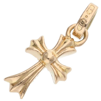 Chrome Hearts 22k Crs Bbyfat P Dmnd Baby Fat Pave Diamond Charm Gold Necklace