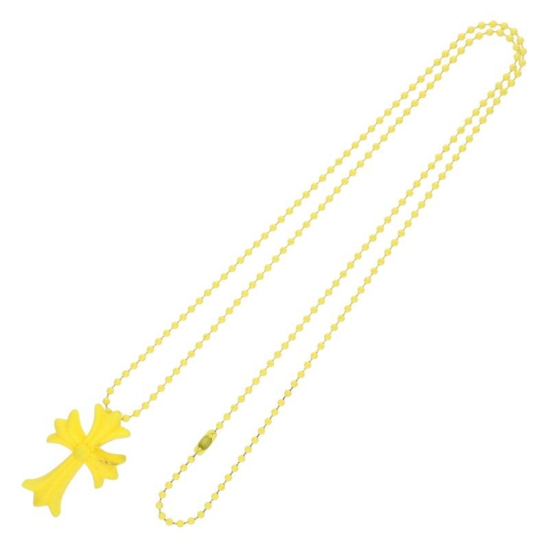 Chrome Hearts Rubber CH Crs Sml Small CH Cross Silicone Necklace