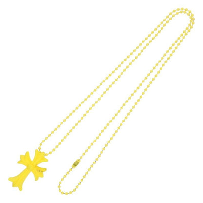 Chrome Hearts Rubber CH Crs Sml Small CH Cross Silicone Necklace