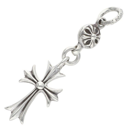 Chrome Hearts Tny CH Crs 1 Ball Tiny Ch Cross Silver Necklace Top