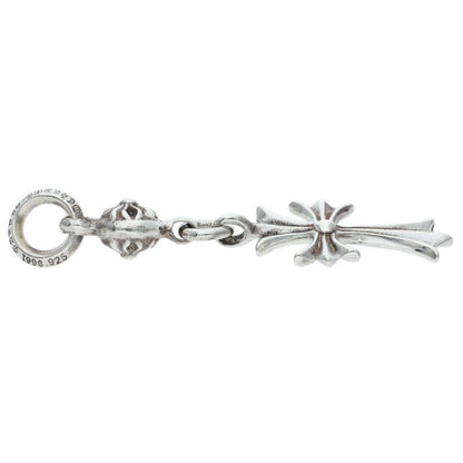 Chrome Hearts Tny CH Crs 1 Ball Tiny Ch Cross Charm Silver Necklace Top
