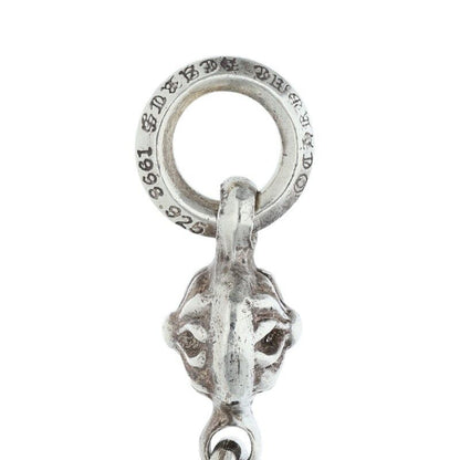 Chrome Hearts Tny CH Crs 1 Ball Tiny Ch Cross Charm Silver Necklace Top