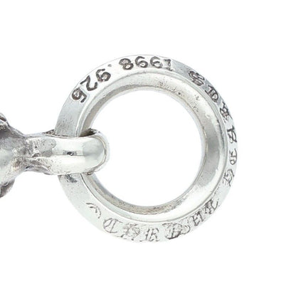Chrome Hearts Tny CH Crs 1 Ball Tiny Ch Cross Charm Silver Necklace Top