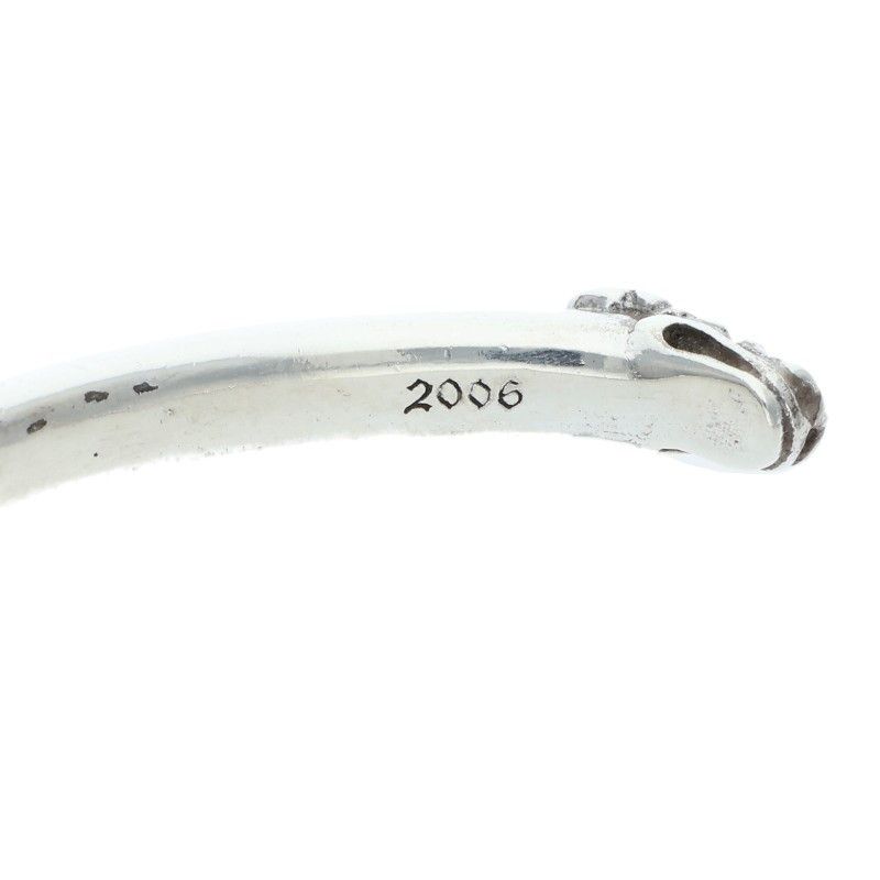 Chrome Hearts Bangle Double Dog Silver Bracelet