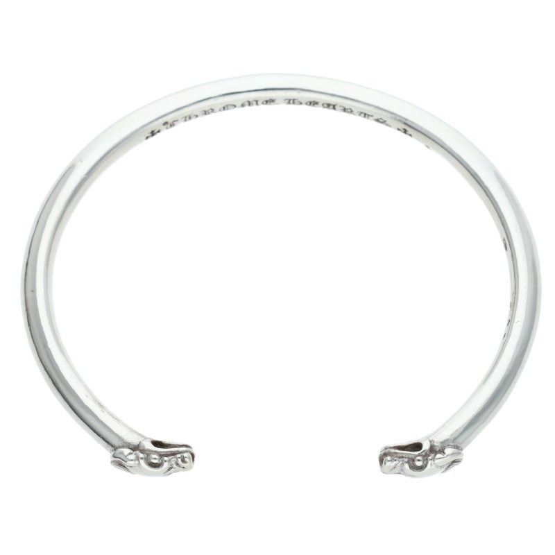 Chrome Hearts Bangle Double Dog Silver Bracelet