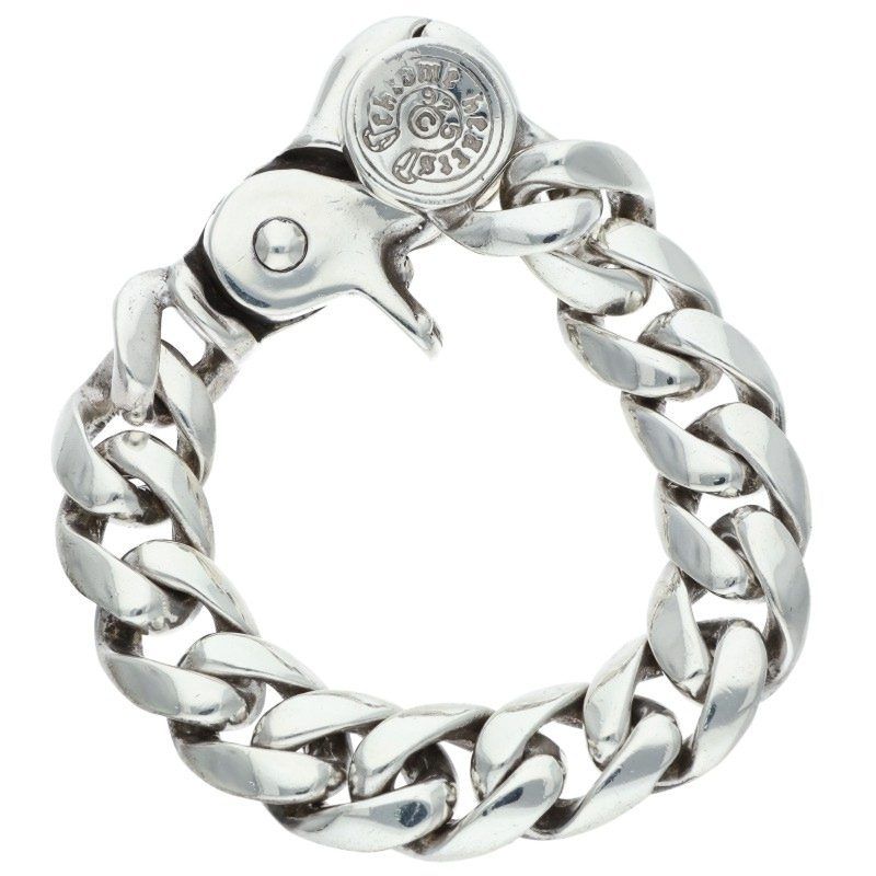 Chrome Hearts Clsc Chn Lnk Classic Link Clip Silver Bracelet