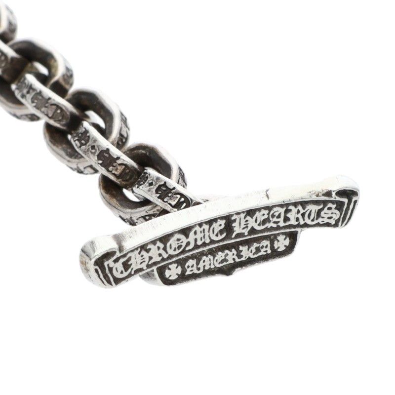 Chrome Hearts Chn Paper Tbar T Bar Chain Silver Wallet Necklace