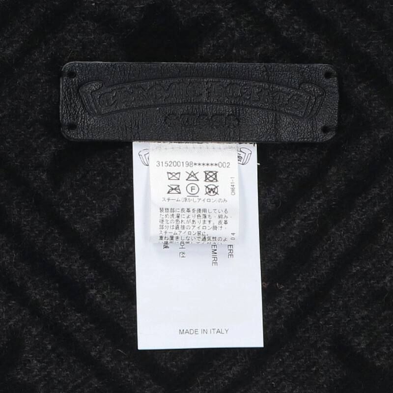 Chrome Hearts CH Plus All Over Pattern Cashmere Scarf