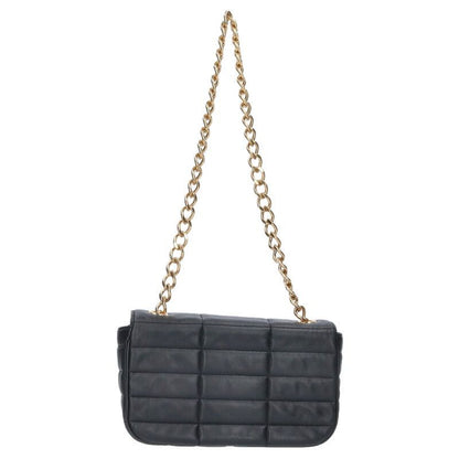 Celine Chain Strap Logo Leather Shoulder Bag
