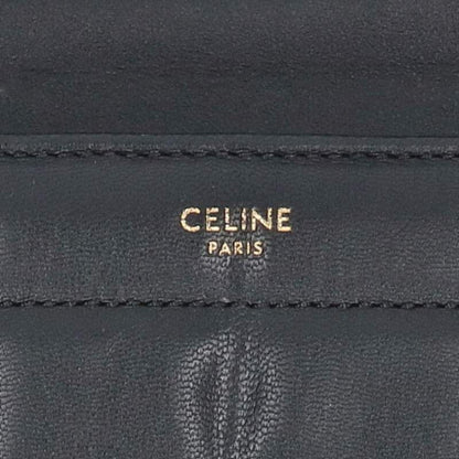 Celine Chain Strap Logo Leather Shoulder Bag