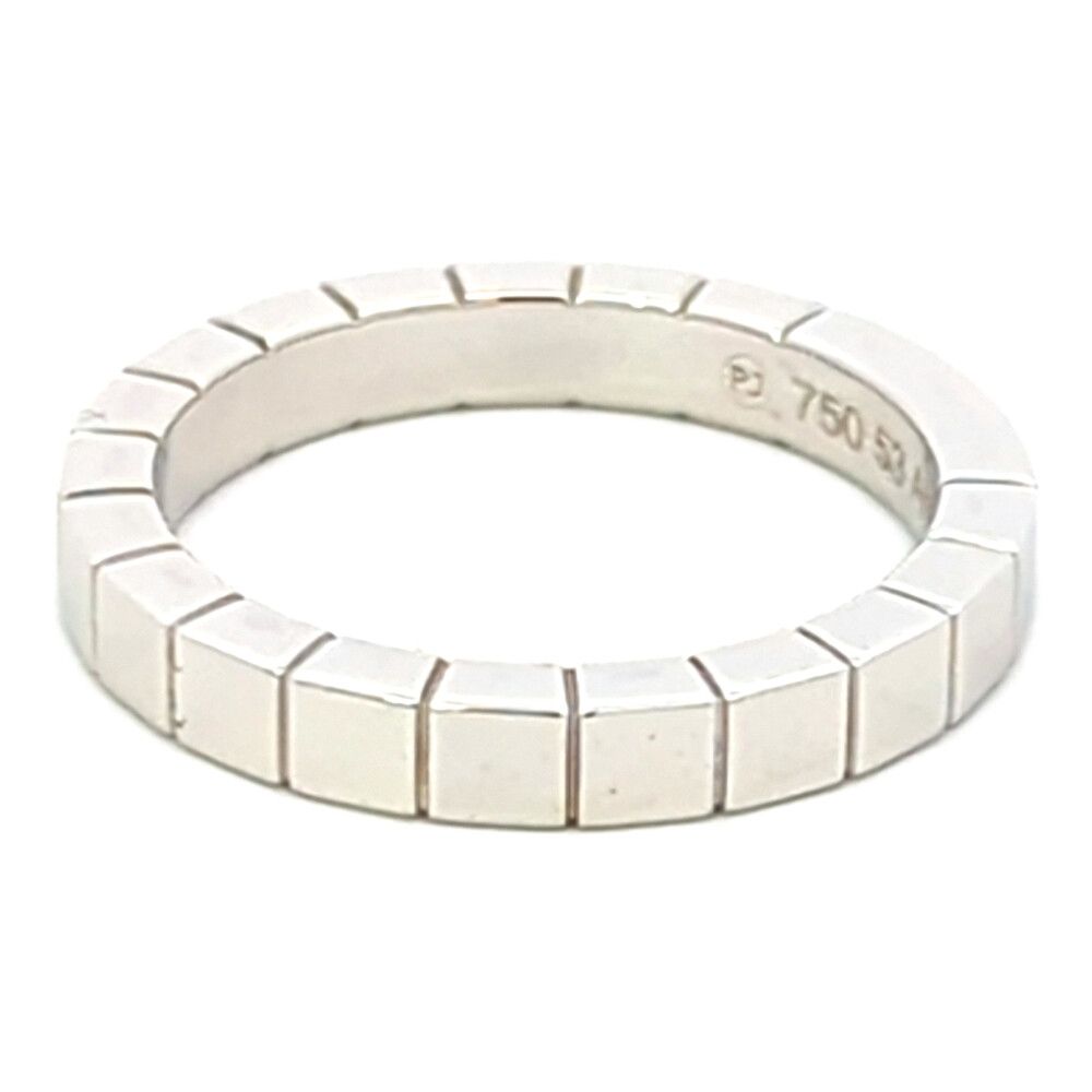 Cartier Lanier Ring 53 White Gold Polished