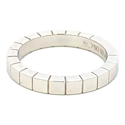 Cartier Lanier Ring 53 White Gold Polished