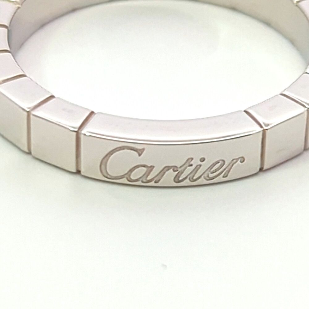 Cartier Lanier Ring 53 White Gold Polished
