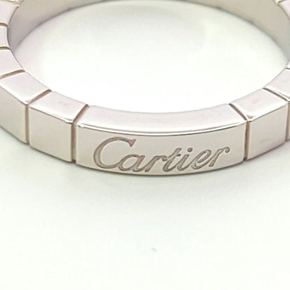 Cartier Lanier Ring 53 White Gold Polished