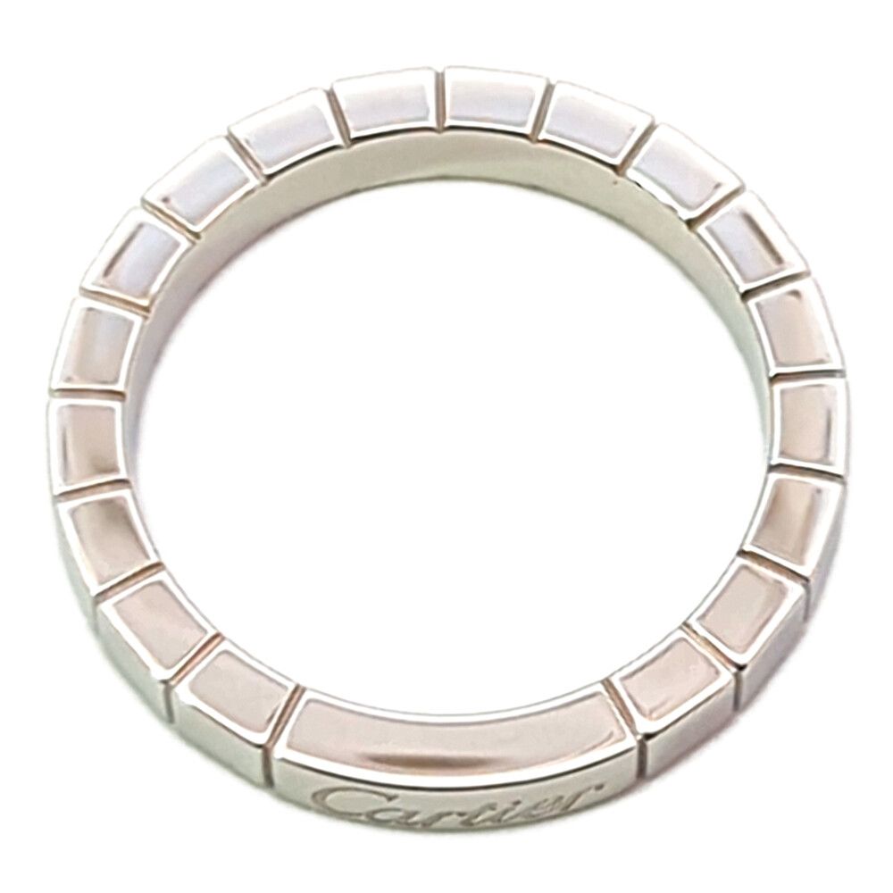 Cartier Lanier Ring 53 White Gold Polished