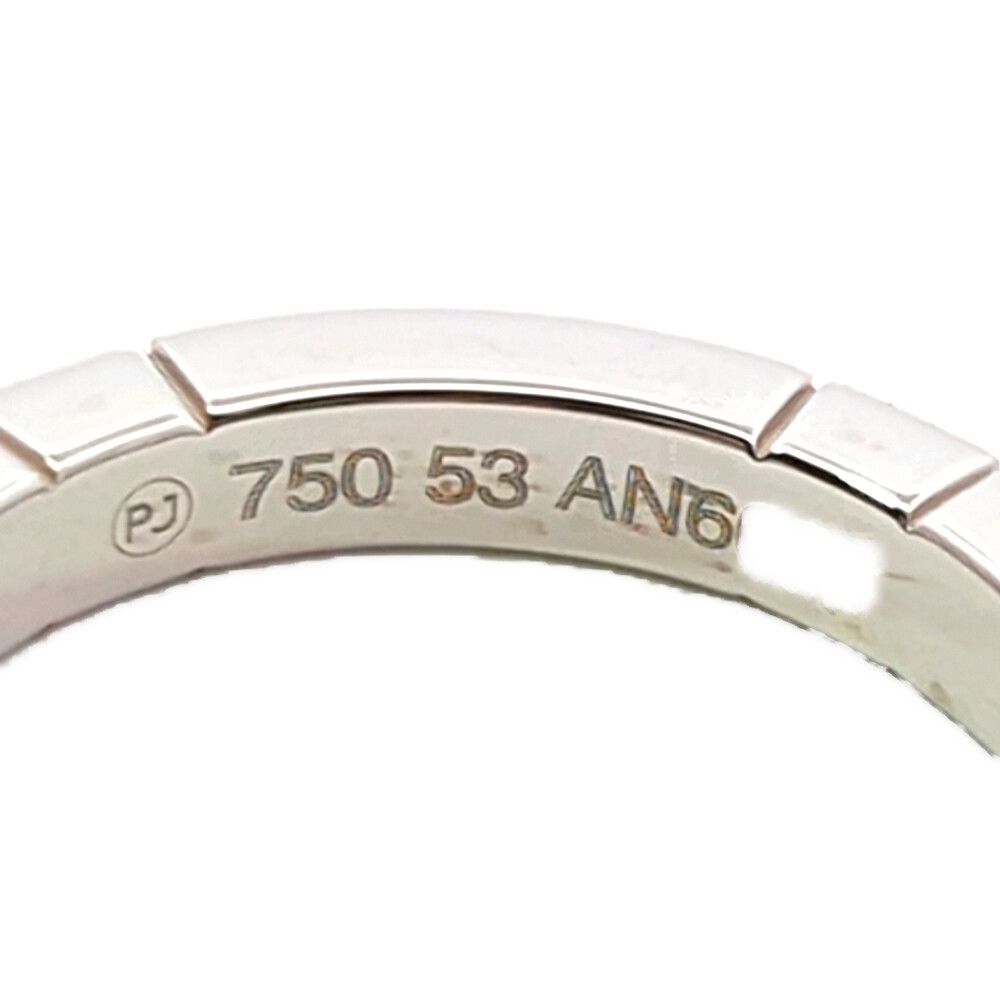 Cartier Lanier Ring 53 White Gold Polished