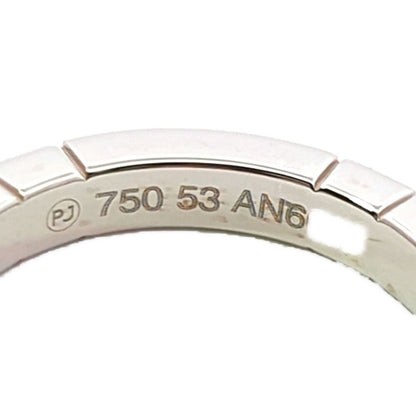 Cartier Lanier Ring 53 White Gold Polished
