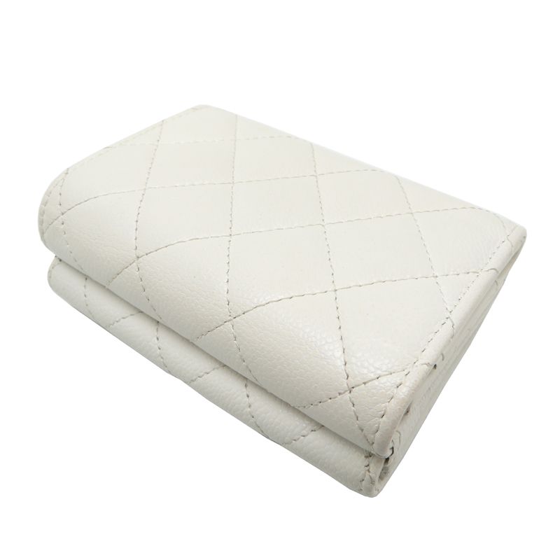 Chanel Trifold Wallet Wallets White
