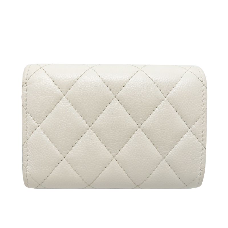 Chanel Trifold Wallet Wallets White