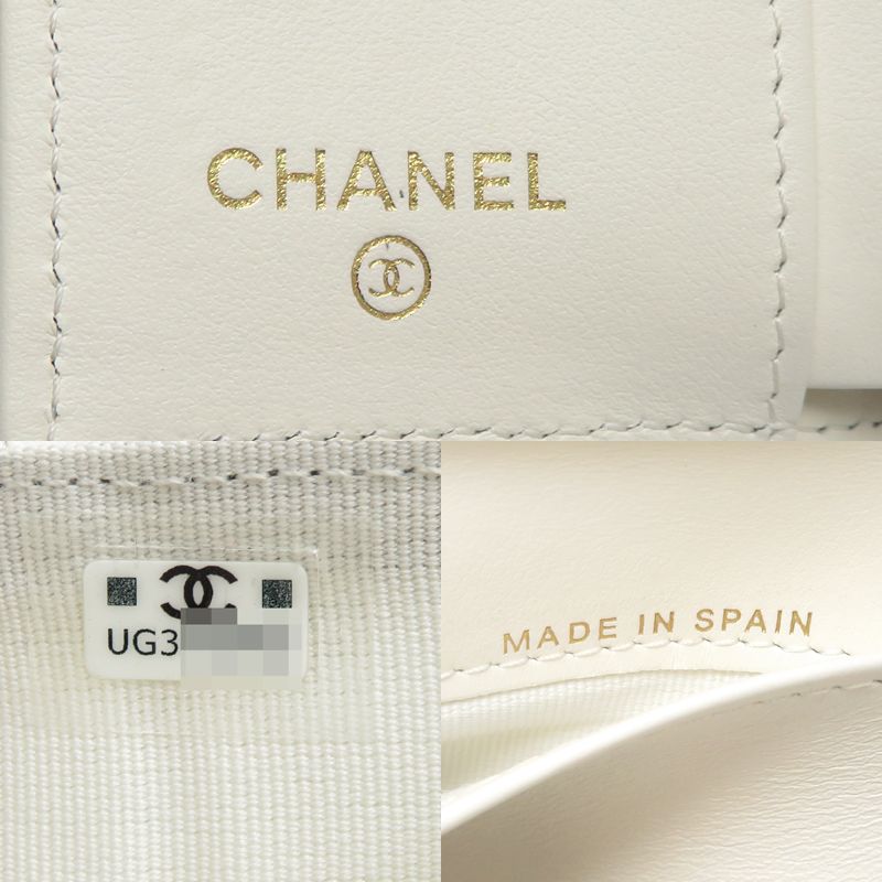 Chanel Trifold Wallet Wallets White