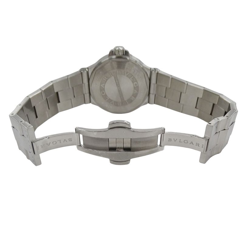 Bvlgari Watch Diagono Date Automatic Winding at Stainless Steel Silver Polished