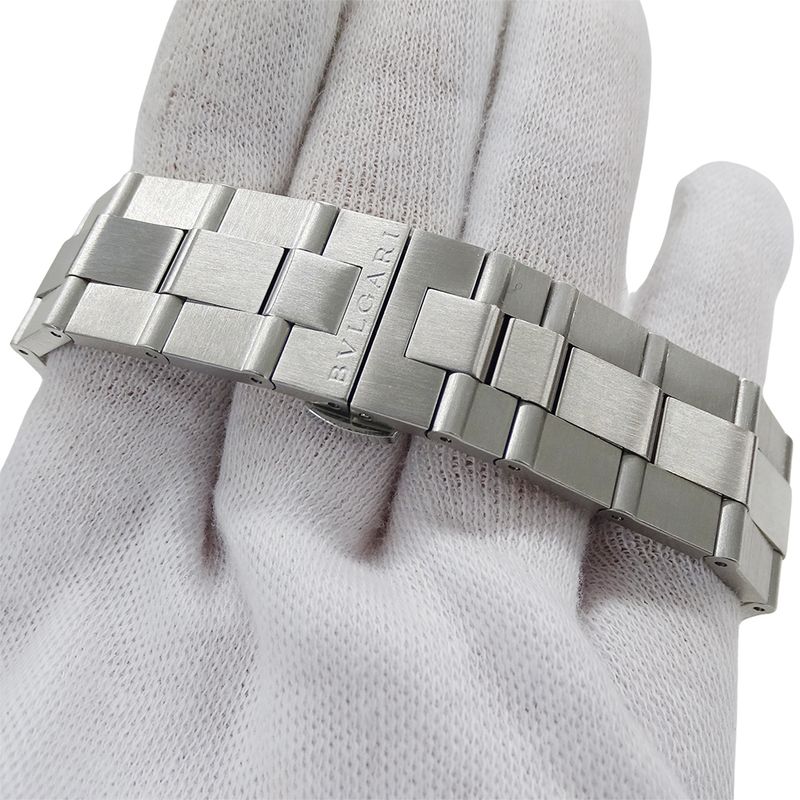 Bvlgari Watch Diagono Date Automatic Winding at Stainless Steel Silver Polished