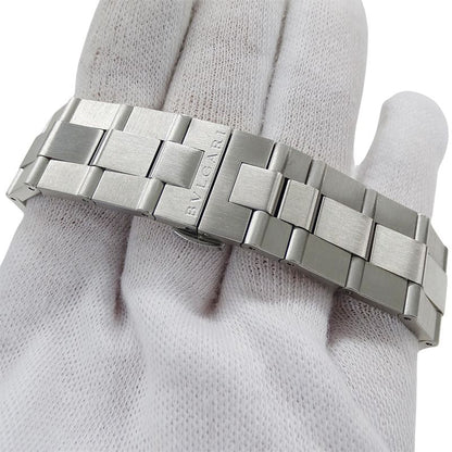 Bvlgari Watch Diagono Date Automatic Winding at Stainless Steel Silver Polished