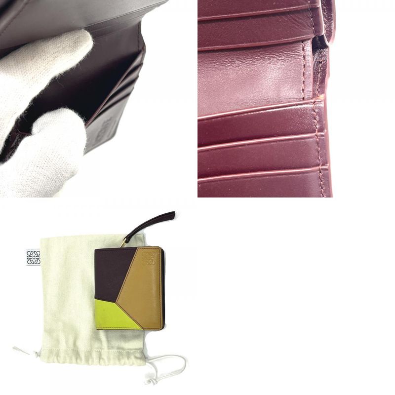Loewe Bifold Wallet Puzzle Leather Multicolor