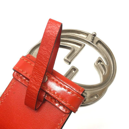 Gucci Belt GG Logo 032 194 Leather Orange