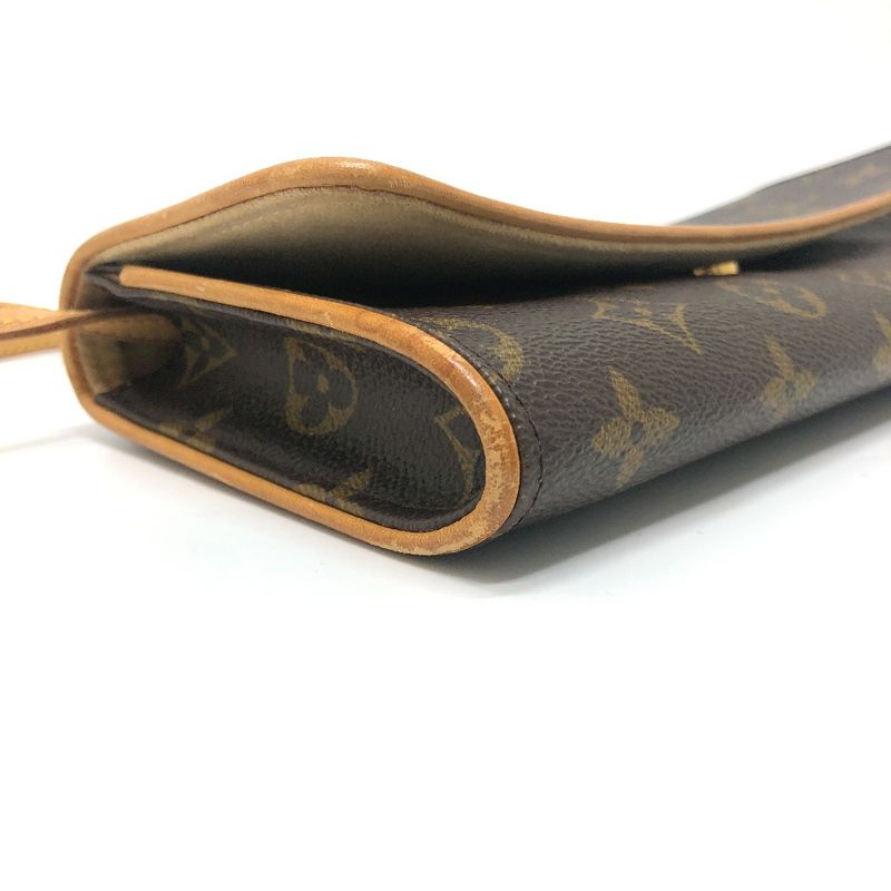 Louis Vuitton Shoulder Bag Pochette Twin GM Monogram Canvas Brown
