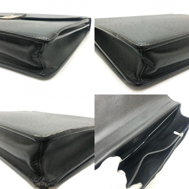 Louis Vuitton Business Bag Neo Robusto 2 Taiga Leather Ardoise Black