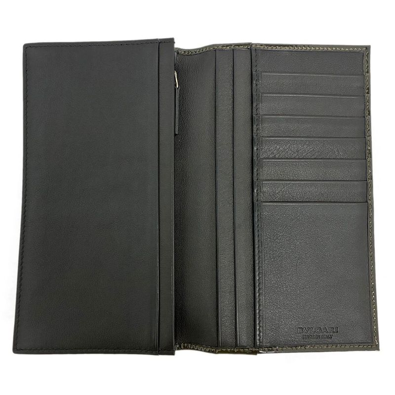 Bvlgari Wallet Leoni Canvas Enamel Patent