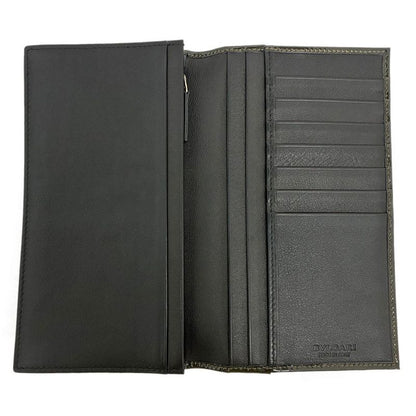 Bvlgari Wallet Leoni Canvas Enamel Patent