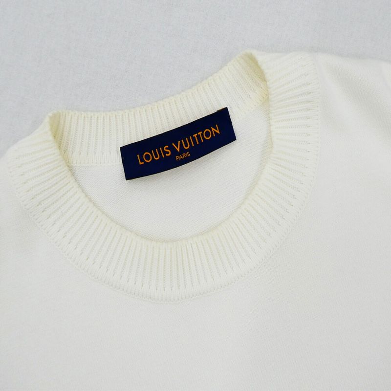 Louis Vuitton Signature Short Sleeve T-Shirt White S Cotton