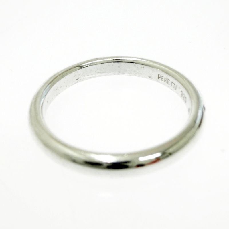 Tiffany & Co Silver Stacking Band Ring Red 925 Engraved