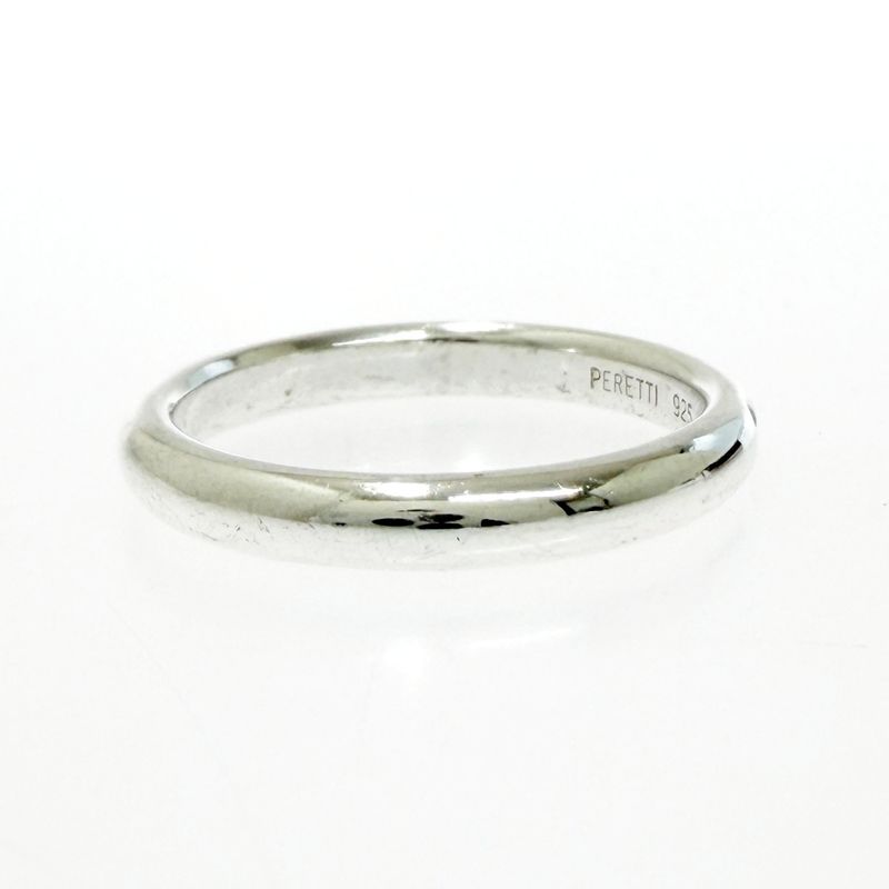 Tiffany & Co Silver Stacking Band Ring Red 925 Engraved