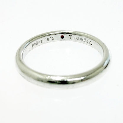 Tiffany & Co Silver Stacking Band Ring Red 925 Engraved