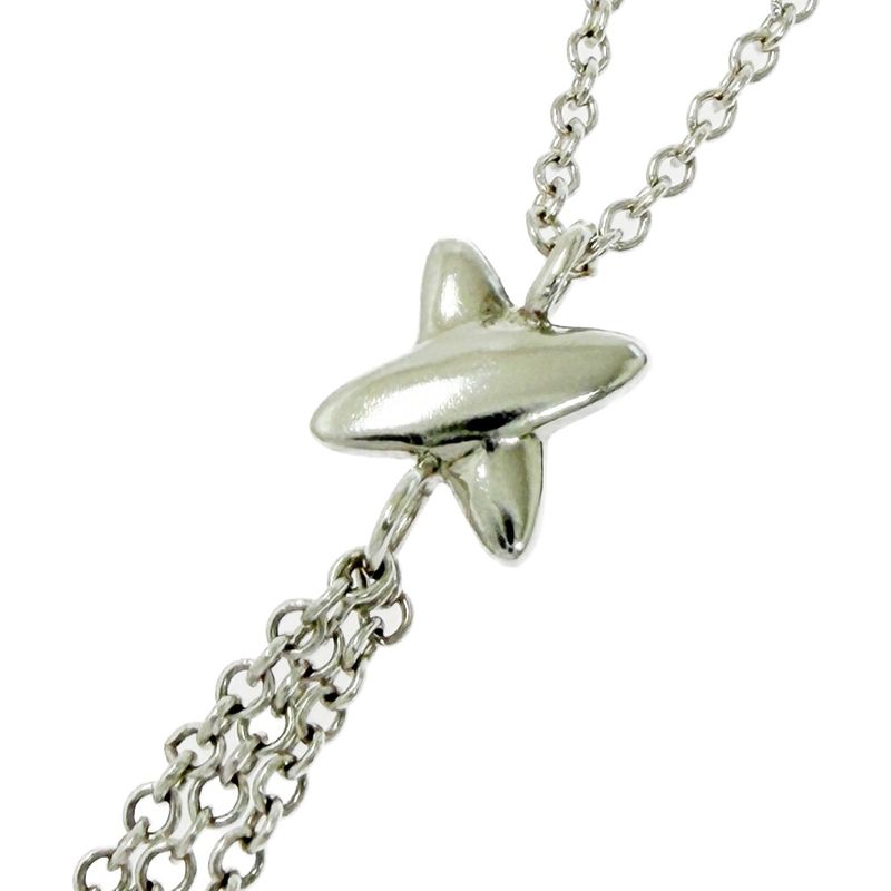 Tiffany & Co Silver Signature Triple Drop Necklace 925 Engraved