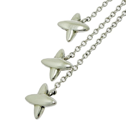 Tiffany & Co Silver Signature Triple Drop Necklace 925 Engraved