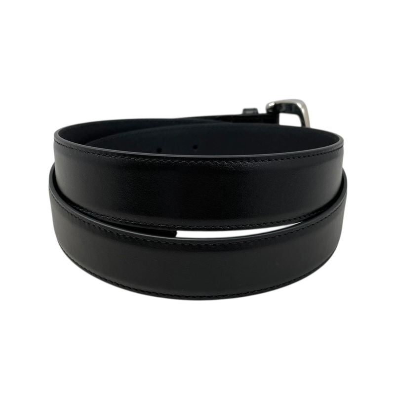 Gucci Belt Mini Horsebit Leather Black Silver