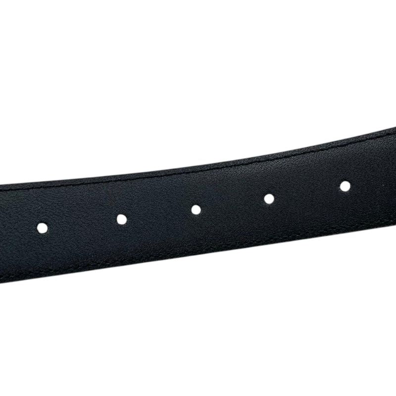 Gucci Belt Mini Horsebit Leather Black Silver