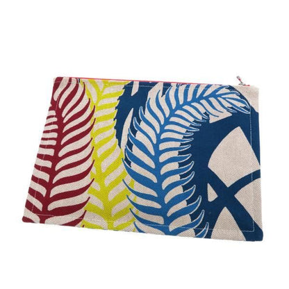 Hermes Canvas Clutch Multicolor