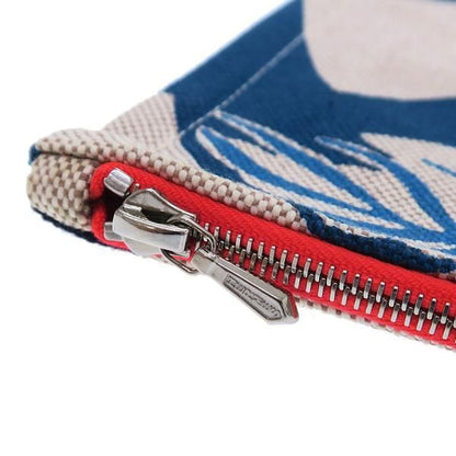 Hermes Canvas Clutch Multicolor
