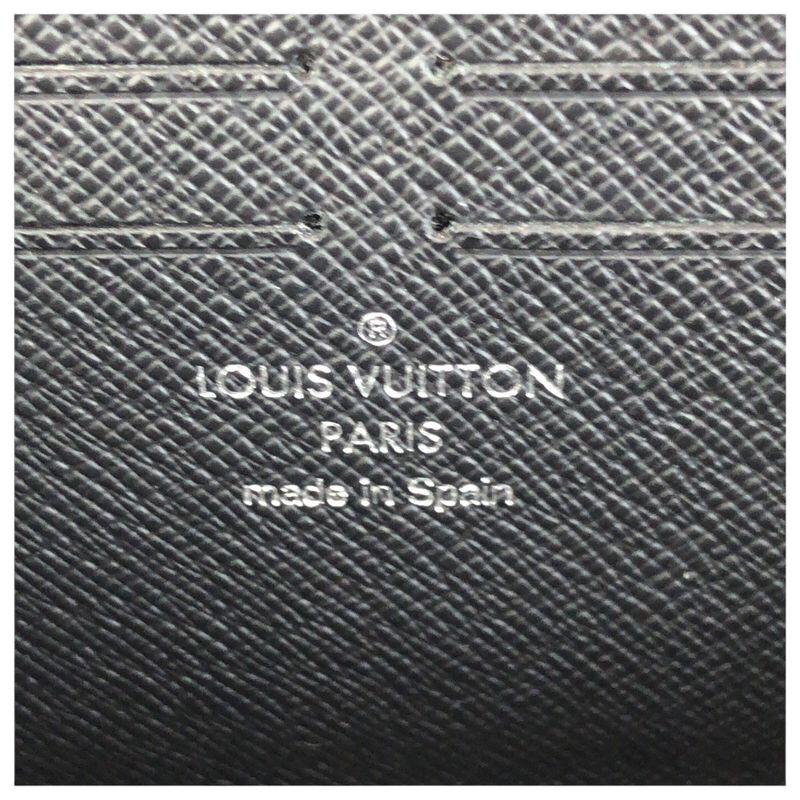 Louis Vuitton Monogram Macassar Zippy Dragonne Brown Black Silver Wallet