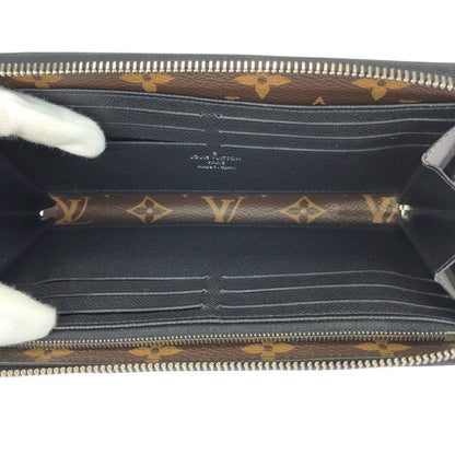 Louis Vuitton Monogram Macassar Zippy Dragonne Brown Black Silver Wallet