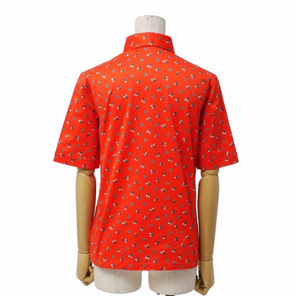 Celine Vintage Short Sleeve Shirt 42 Half Button Pullover Sweater