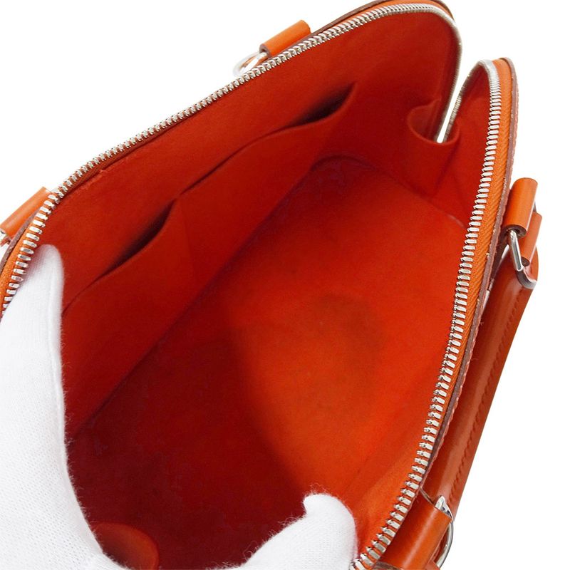 Louis Vuitton Bag Handbag Epi Leather Alma PM Piment Orange Handheld Vivid